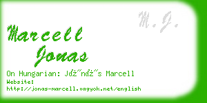 marcell jonas business card